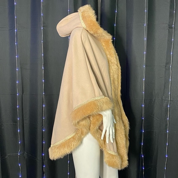 Italian Fur Poncho Coat - Picture 2 of 4